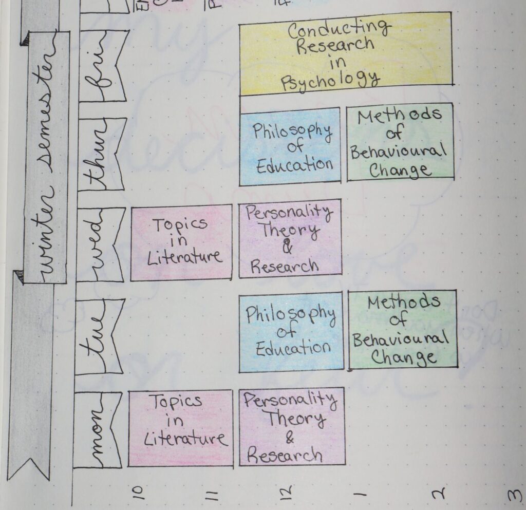 school schedule