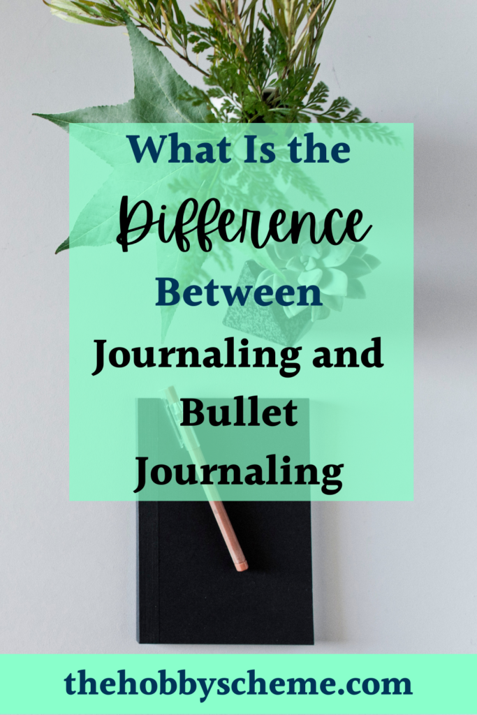 difference between journaling and bullet journaling