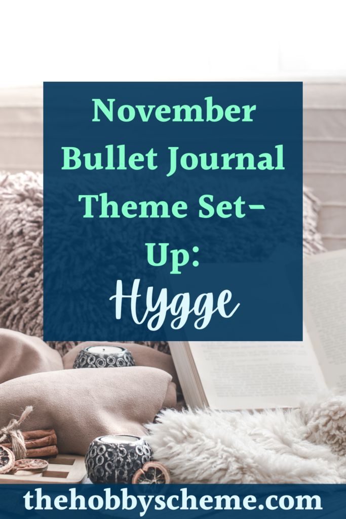 November bullet journal theme set-up