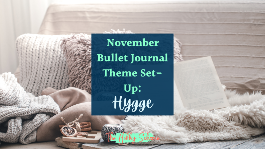November bullet journal theme set-up