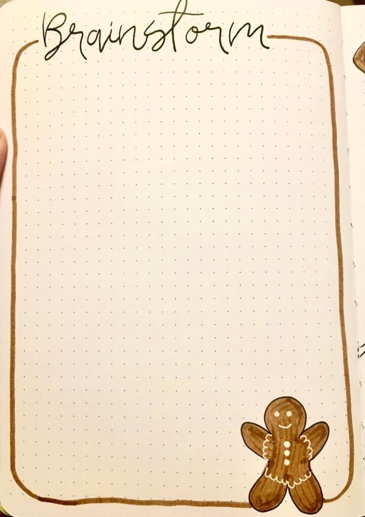 Christmas bullet journal spreads