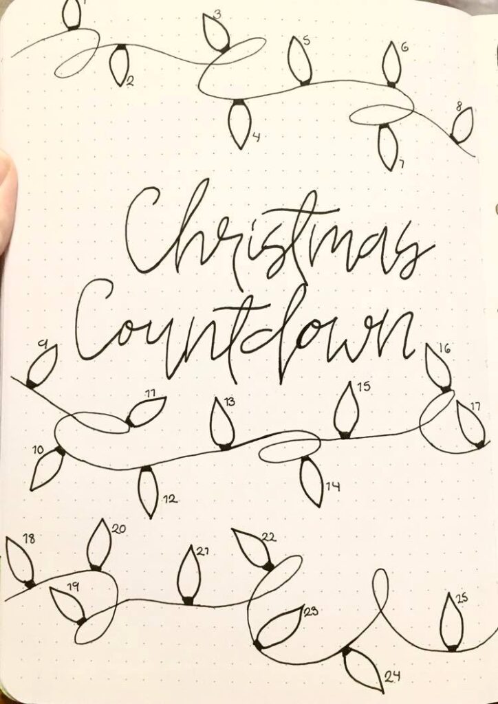 Christmas countdown spread