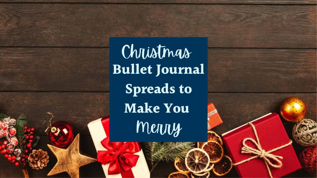 Christmas bullet journal spreads