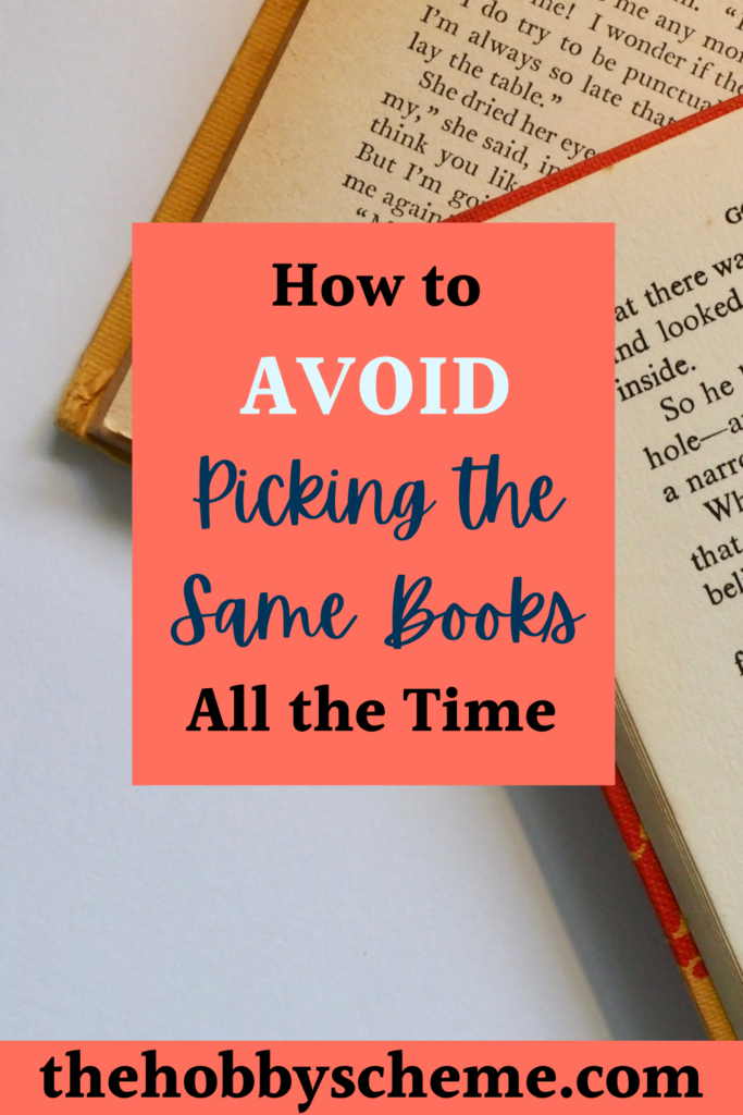 Avoid picking the same books