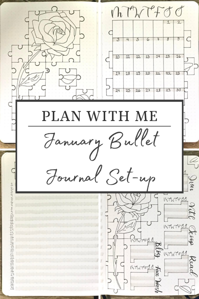 Plan With Me, January 2022 Bullet Journal Setup