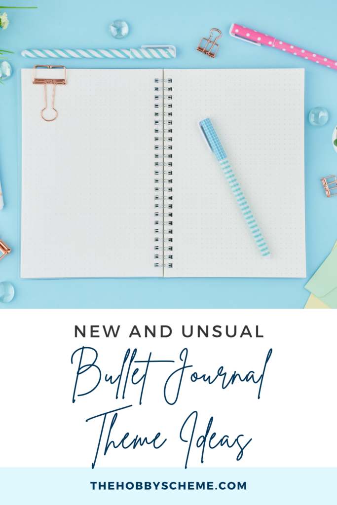 Unusual bullet journal theme ideas