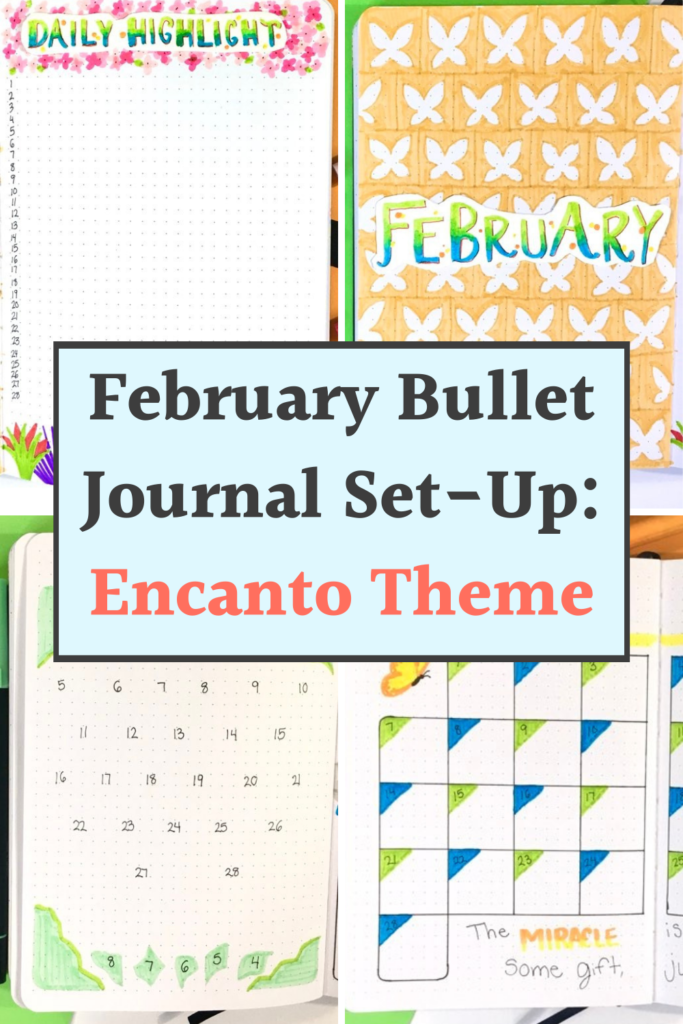 February bullet journal theme