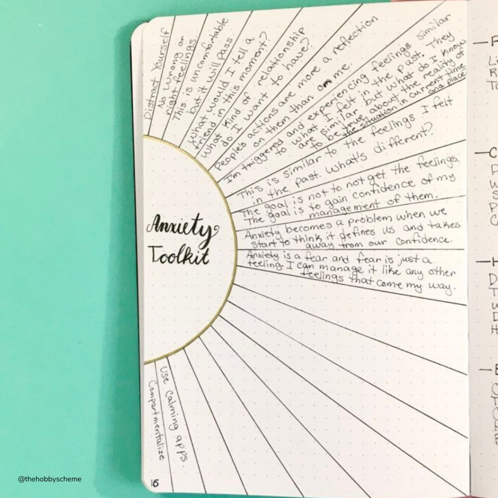 10+ Amazing Bullet Journal Spreads for Mental Health - The Hobby Scheme