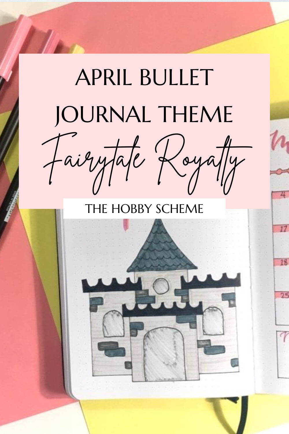 April bullet journal theme royalty