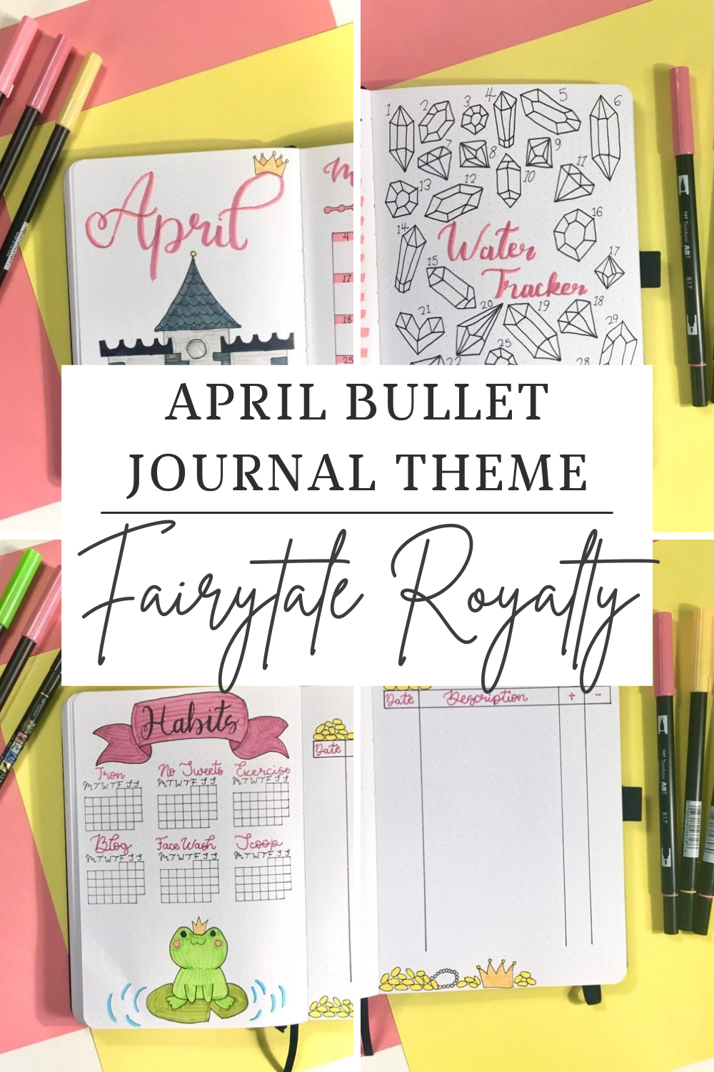 Fairytale bullet journal theme