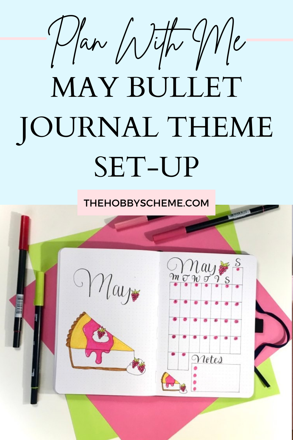 May bullet journal theme setup