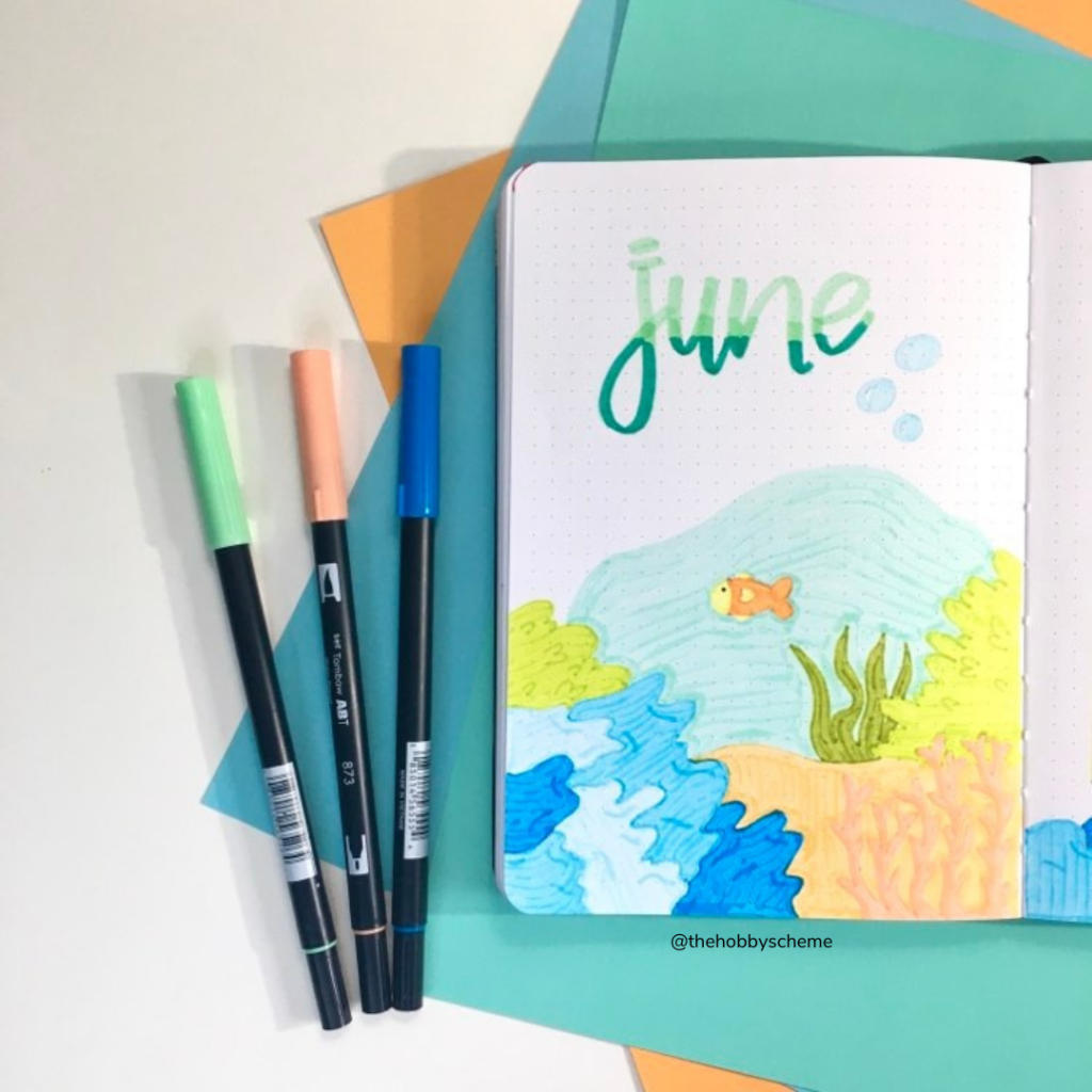 June Bullet Journal theme 