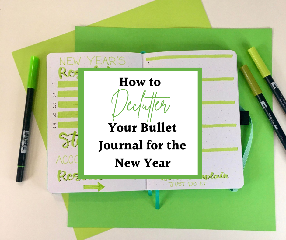 Declutter bullet journal